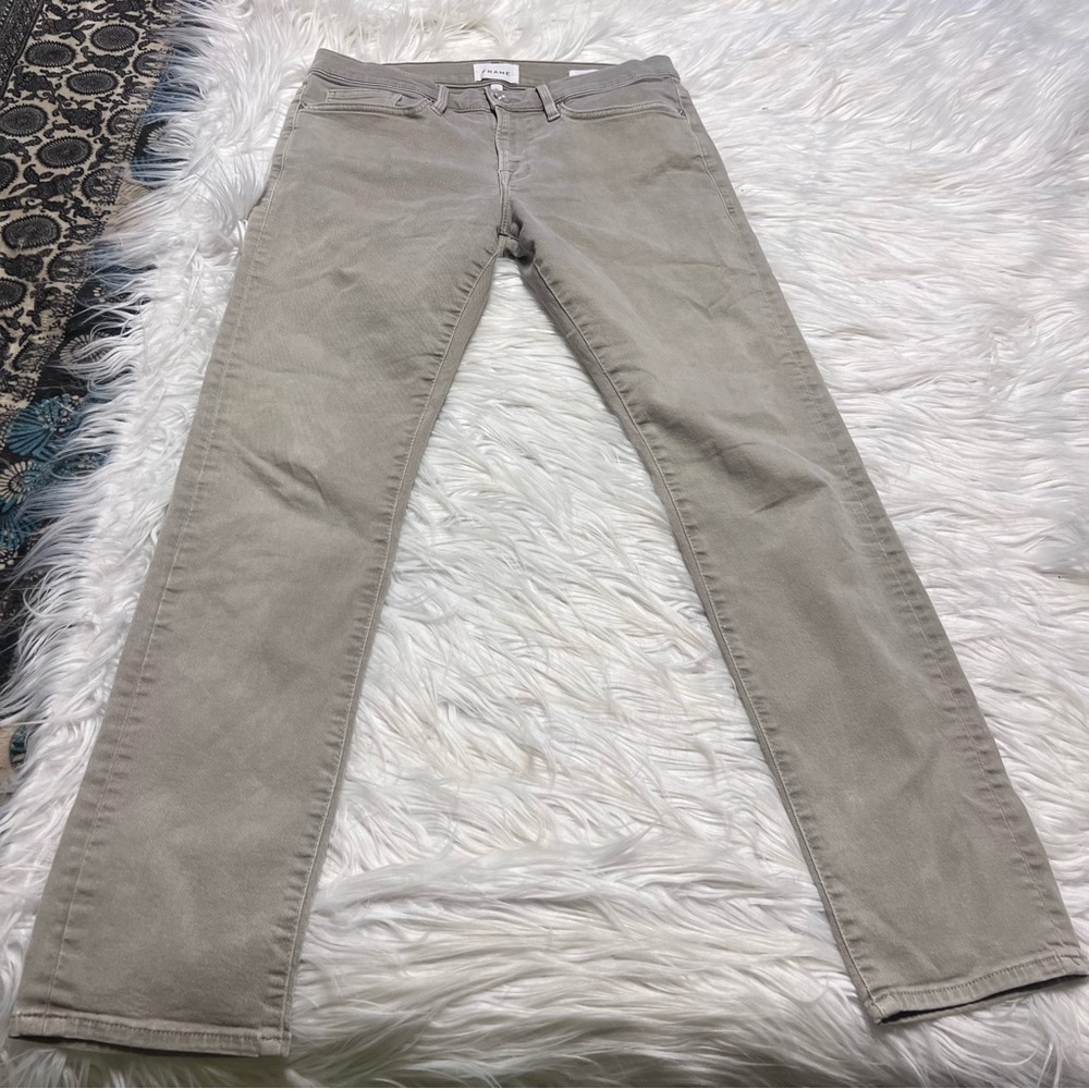FRAME Denim L’Homme Slim Men's Light Tan Slim fit Jeans